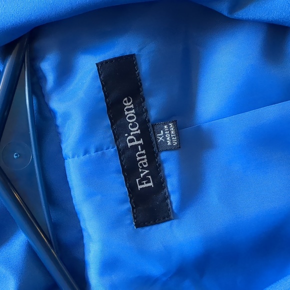 Evon-Picone blue coat, blue, XL - Picture 3 of 9